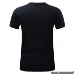 Casual Large Size New Mens Summer Printed Round Neck Short T-Shirt Tops Black B07QDJ2RW9